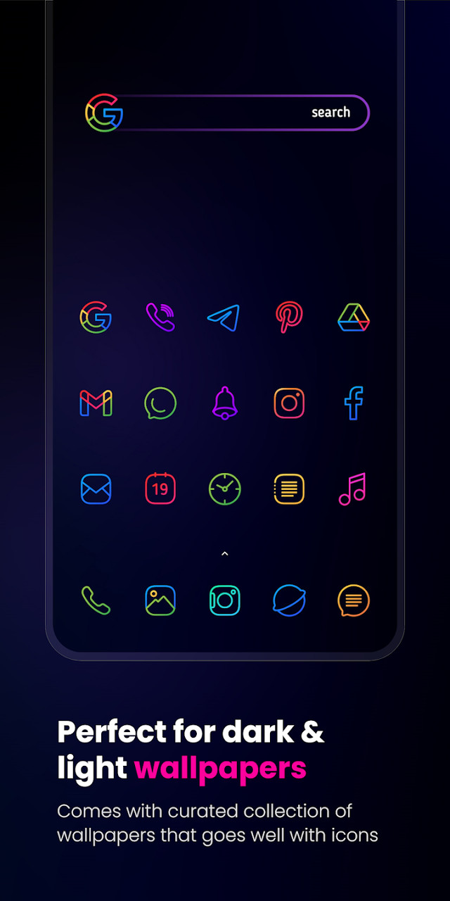Caelus: linear icon pack<span>(unlock all content)</span> screenshot image 2_Popularmodapk.com