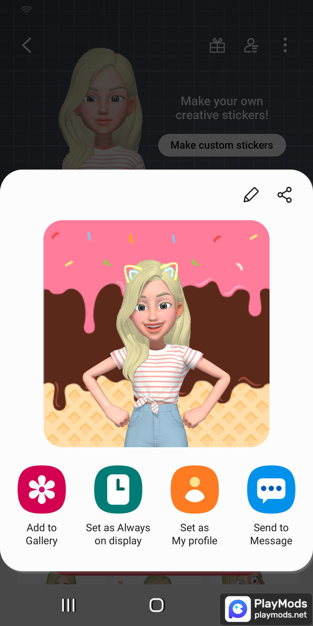 Samsung My Emoji Stickers screenshot image 1_Popularmodapk.com