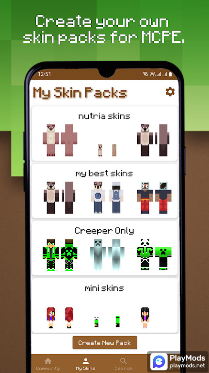 Skin Pack Maker for Minecraft PE screenshot image 2_Popularmodapk.com