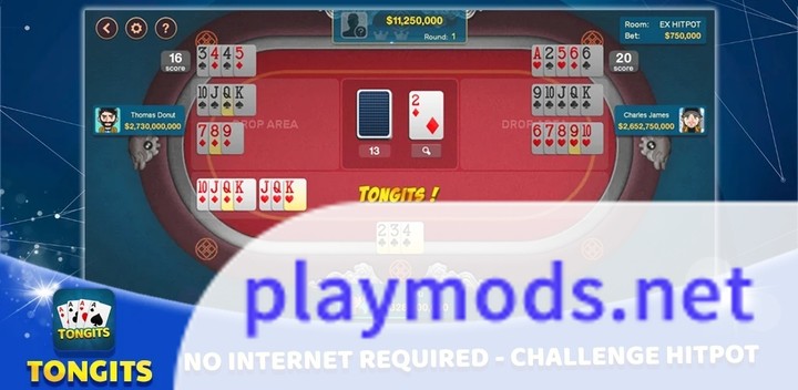 TongitsOffline<span>(Ad-free and rewarded)</span> screenshot image 2_Popularmodapk.com