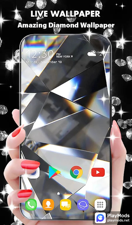 Diamond Live Wallpaper HD screenshot image 1_Popularmodapk.com