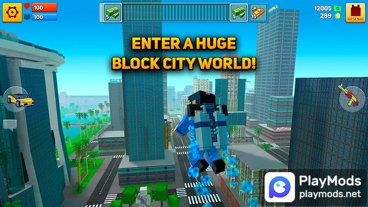 Block City Wars  Pixel Shooter screenshot image 2_Popularmodapk.com