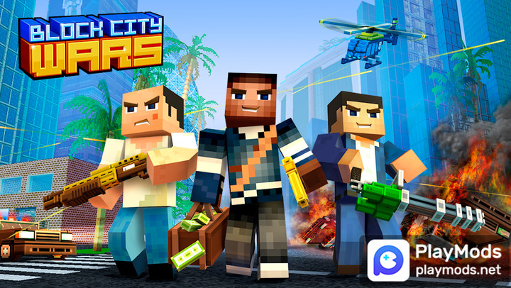 Block City Wars  Pixel Shooter screenshot image 3_Popularmodapk.com