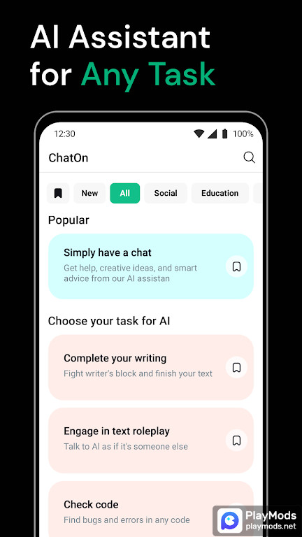 ChatOn  AI Chatbot Assistant screenshot image 2_Popularmodapk.com