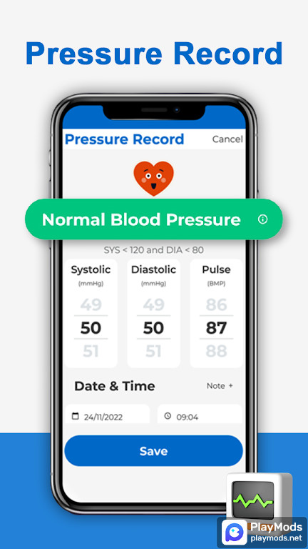 Blood Pressure: Health App screenshot image 3_Popularmodapk.com