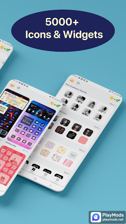 Themes - App icons, Wallpapers screenshot image 1_Popularmodapk.com