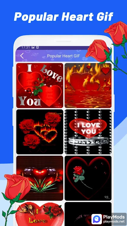 Love Heart Sticker - Emoji GIF screenshot image 1_Popularmodapk.com