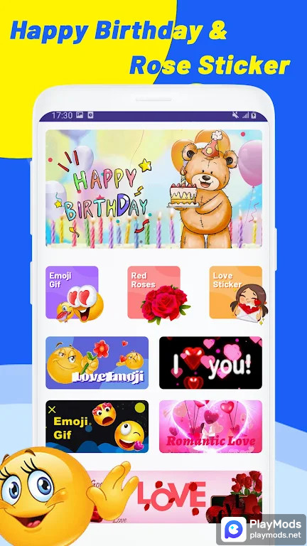 Love Heart Sticker - Emoji GIF screenshot image 3_Popularmodapk.com