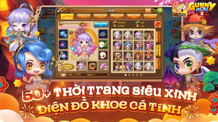 Gunny Mobi - Bắn Gà Teen Cute screenshot image 5_Popularmodapk.com