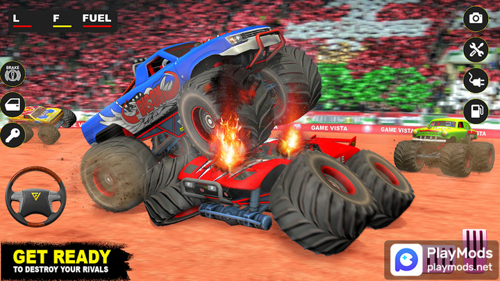 Monster Derby Truck Fighting<span>(Unlimited gold coins)</span> screenshot image 4_Popularmodapk.com