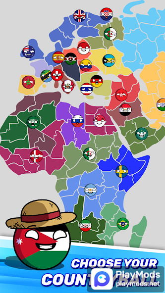 Country Balls: World Battle<span>(Speed change)</span> screenshot image 1_Popularmodapk.com
