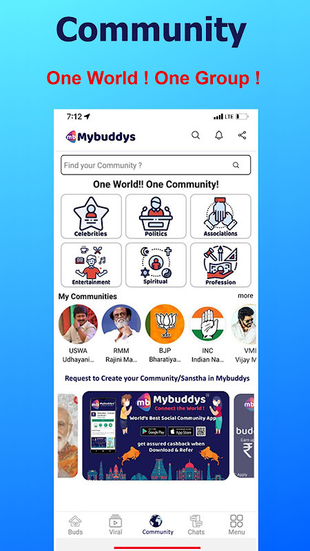 Mybuddys - Connect the World ! screenshot image 6_Popularmodapk.com