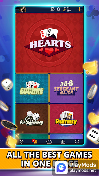VIP Games: Hearts, Euchre<span>(No Ads)</span> screenshot image 1_Popularmodapk.com