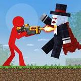 Red Stickman in Craft World0.2.6_Popularmodapk.com