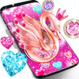 Diamond swan live wallpaper22.6_Popularmodapk.com