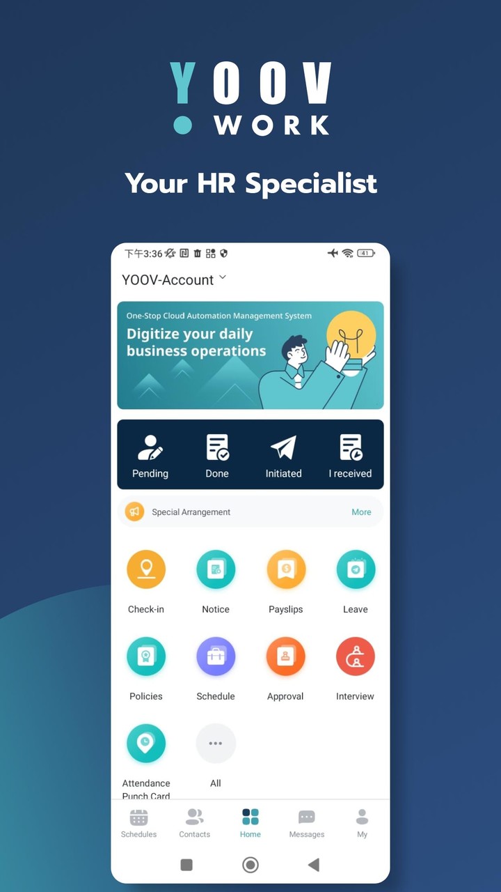 YOOV WORK - Business HR Helper screenshot image 2_Popularmodapk.com