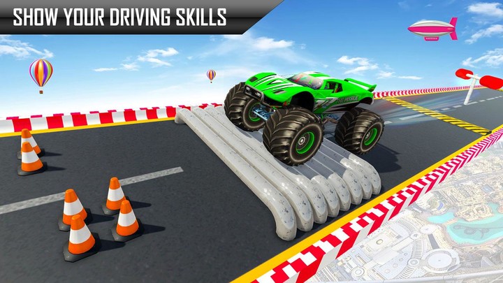 Police Monster Truck Stunt Car screenshot image 3_Popularmodapk.com