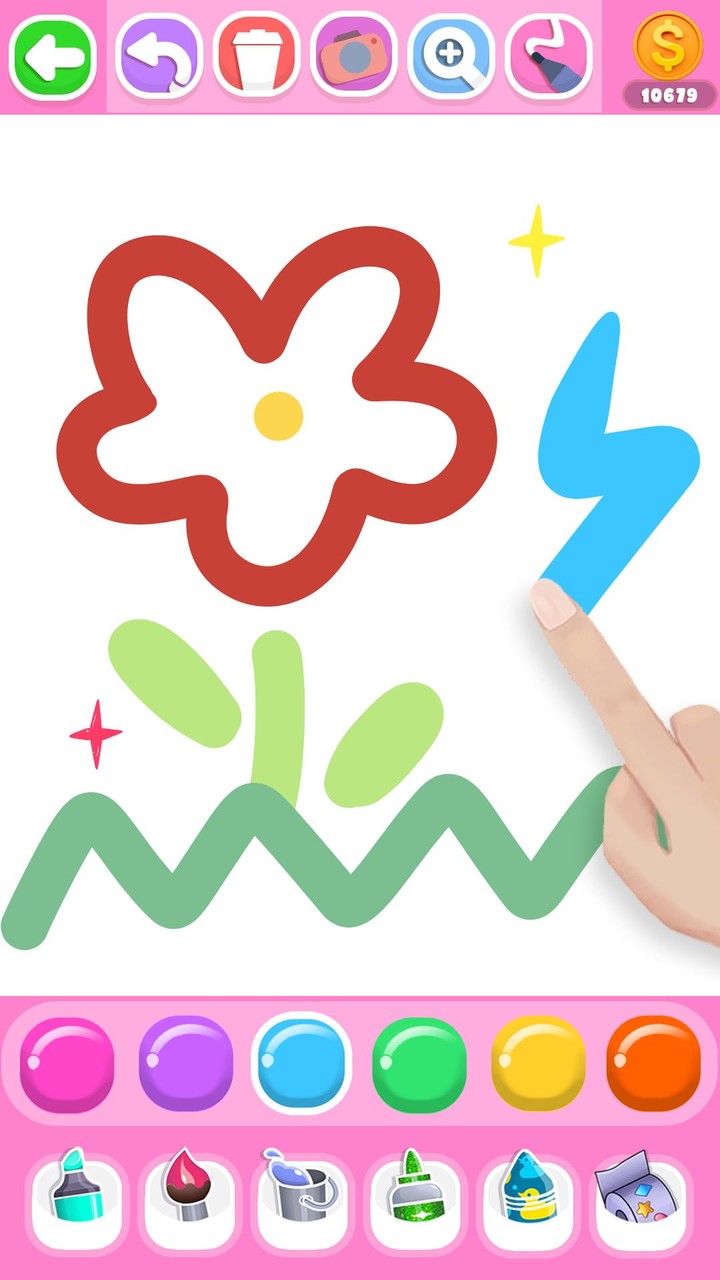 Glitter Dress Coloring Book screenshot image 4_Popularmodapk.com