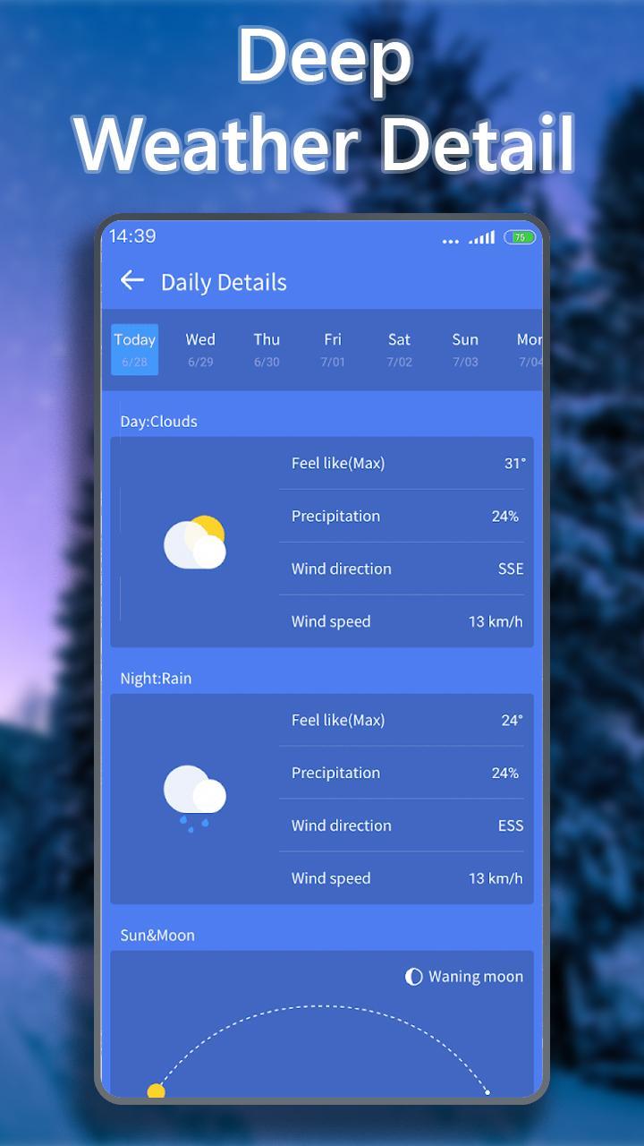 Weather Forecast - Accurate Weather & Weather Live screenshot image 4_funmod.online