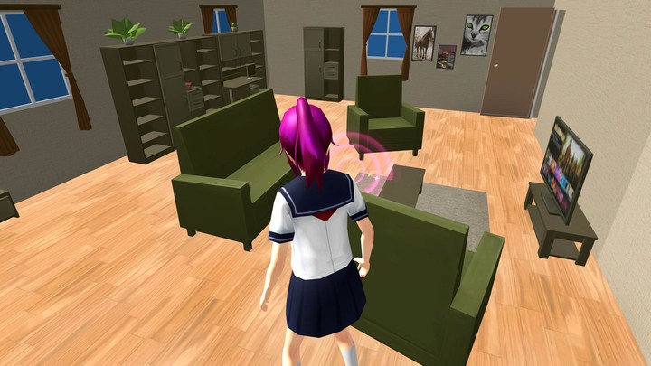 Anime Girl : High School Story screenshot image 5_Popularmodapk.com