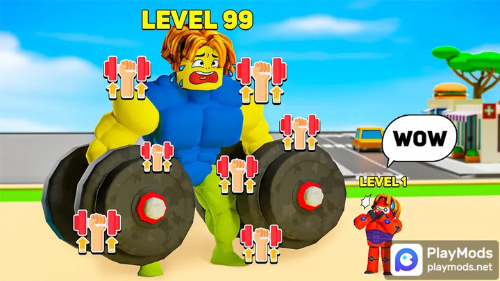 Lifting Hero 3D: Idle Muscle<span>(unlimited money)</span> screenshot image 1_Popularmodapk.com