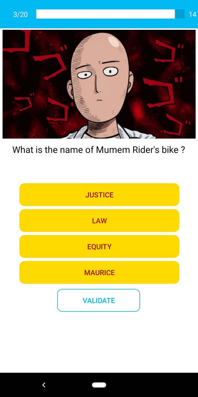 One Punch Quiz screenshot image 1_Popularmodapk.com