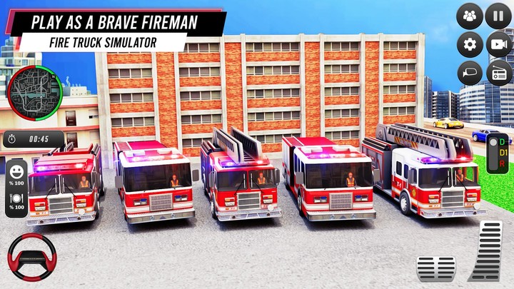 FireFighter:Fire Truck Driving screenshot image 1_Popularmodapk.com