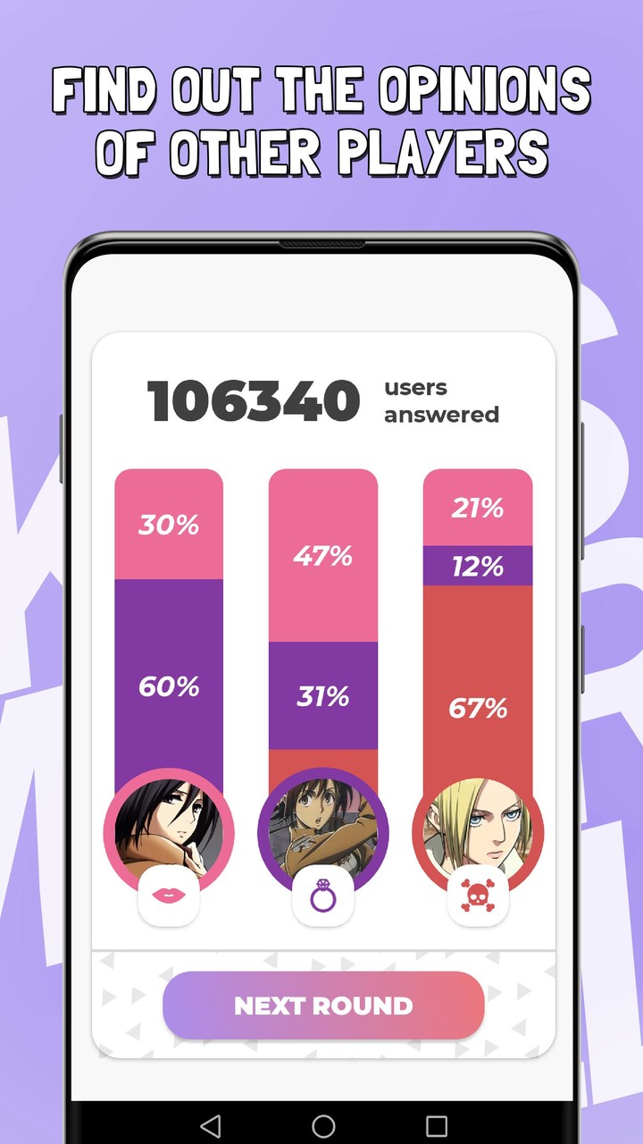 Kiss Marry Kill Anime Game screenshot image 39_Popularmodapk.com