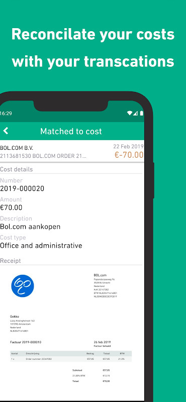 Gekko Cost - Receipt scanner for freelancers screenshot image 8_Popularmodapk.com