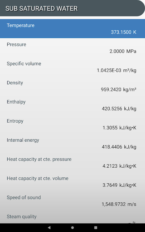 Steam Tables screenshot image 10_Popularmodapk.com
