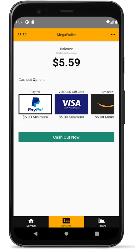 Survey MegaWallet: Surveys for Cash screenshot image 1_Popularmodapk.com