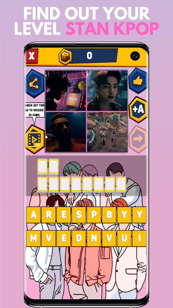 BTS ARMY GAMES MV SONG QUIZ screenshot image 3_Popularmodapk.com