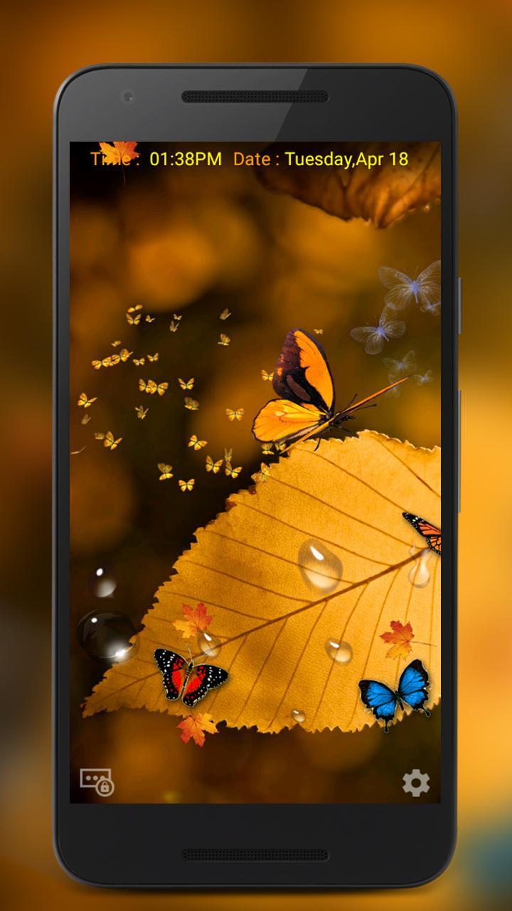 Butterfly Live Lock Screen screenshot image 2_Popularmodapk.com