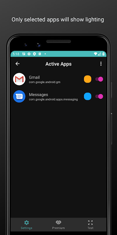 NotifyEdge - AMOLED Edge Lighting screenshot image 3_Popularmodapk.com