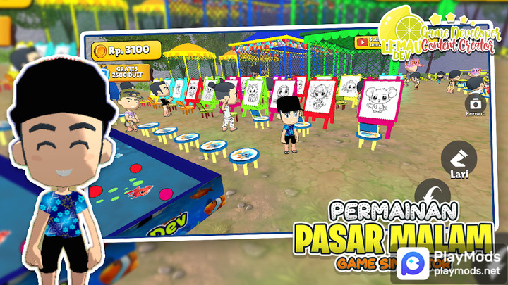 Simulator Game Pasar Malam 3D<span>(Unlimited Resources)</span> screenshot image 1_Popularmodapk.com
