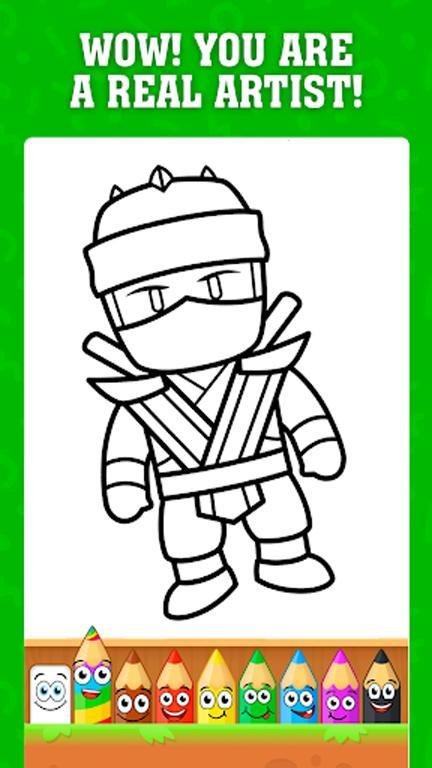 Stumble Guys Coloring Game screenshot image 3_Popularmodapk.com