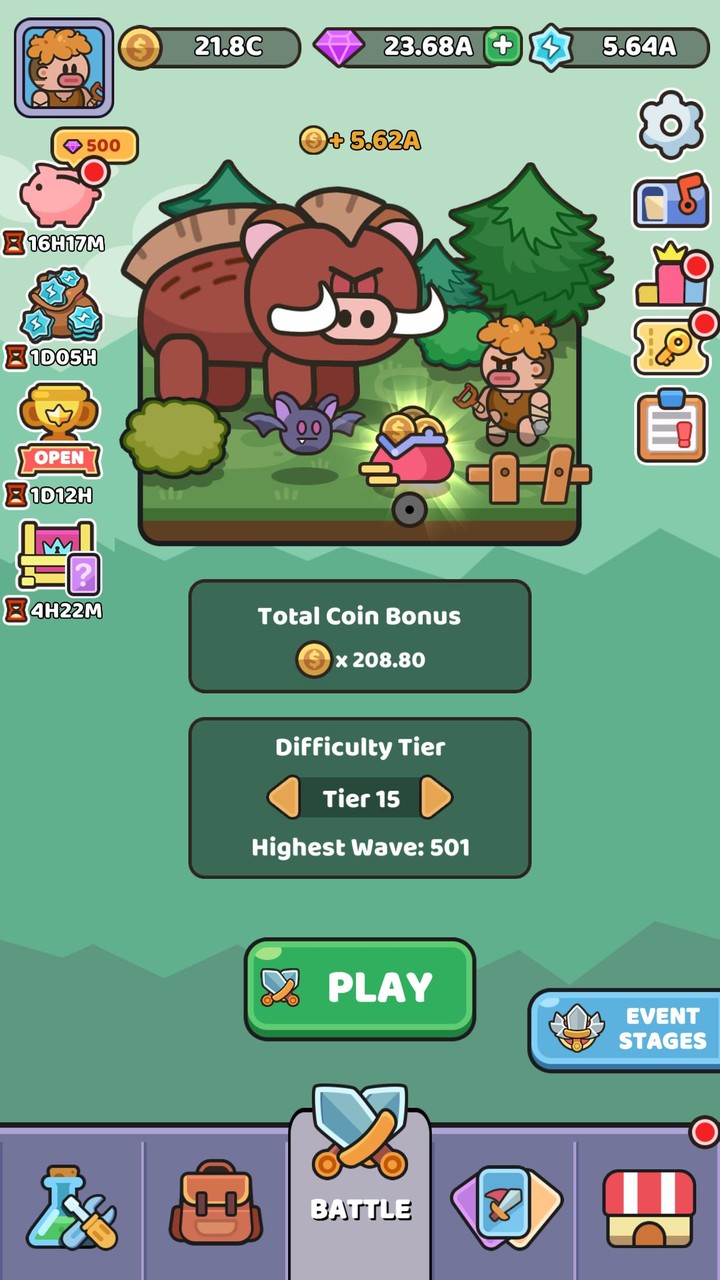 Wild Survival - Idle Defense screenshot image 1_Popularmodapk.com