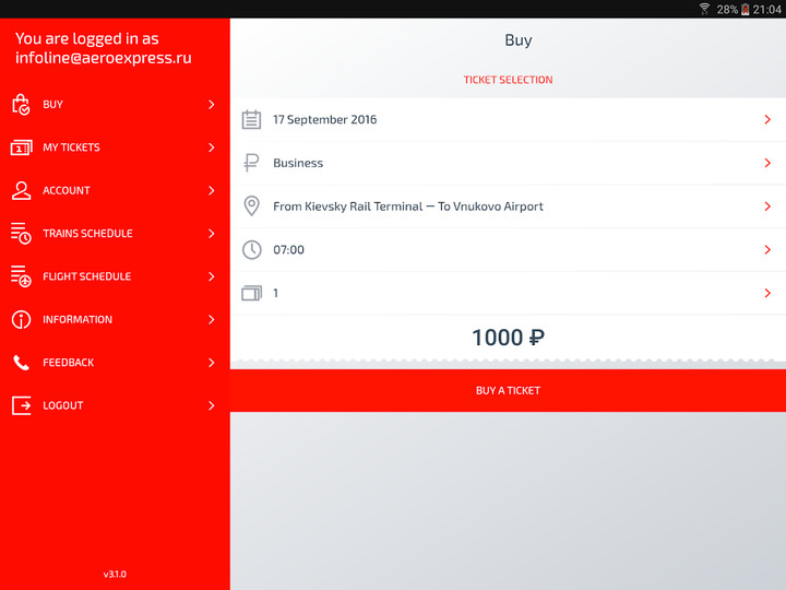 Aeroexpress screenshot image 1_Popularmodapk.com
