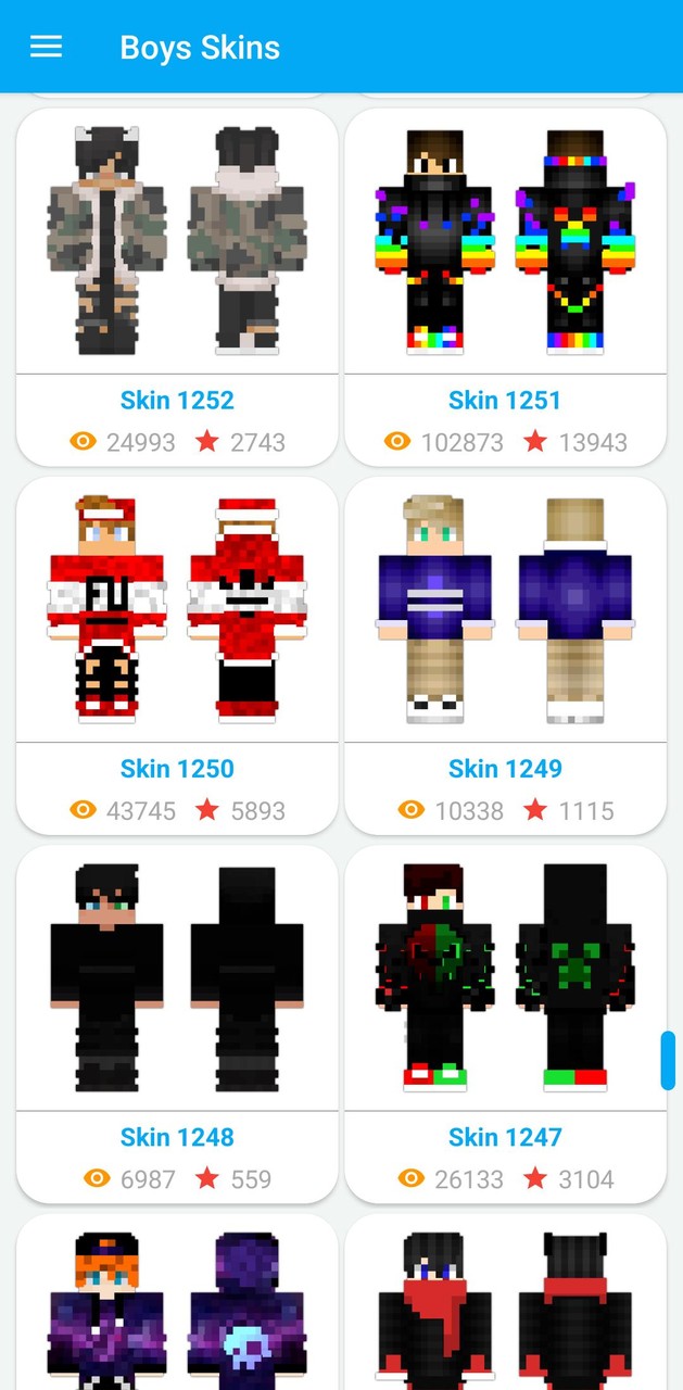 Boys Skins for Minecraft PE screenshot image 6_Popularmodapk.com