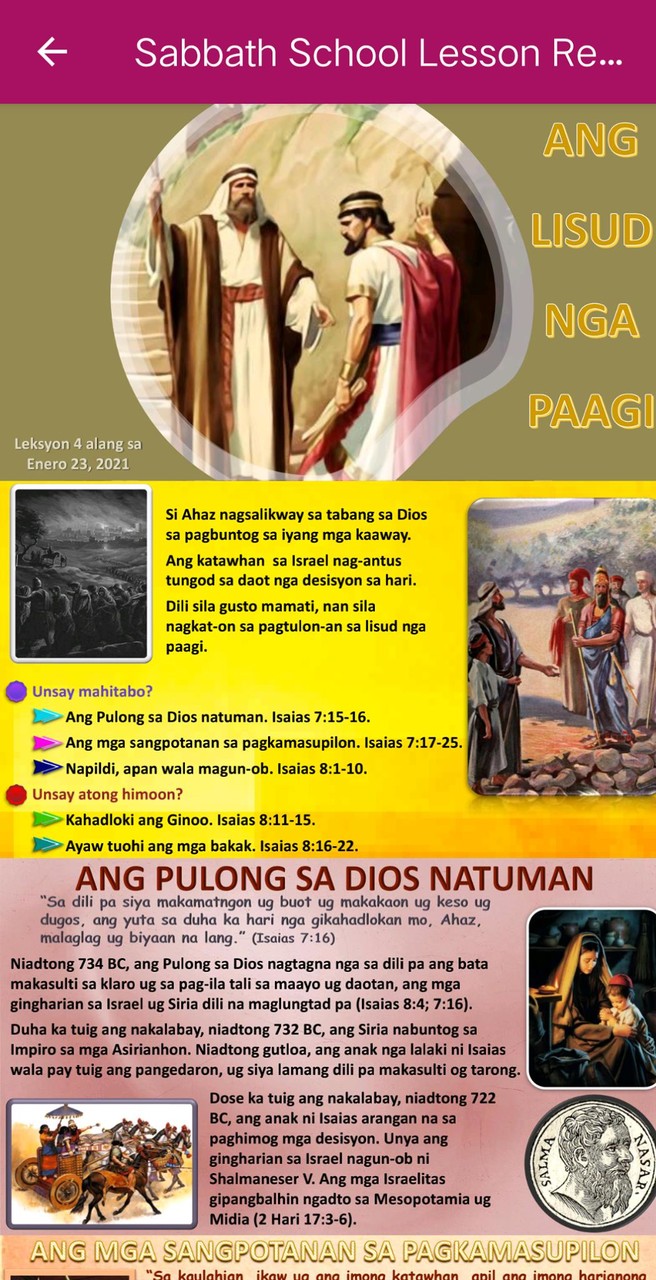 Sabbath School Lesson Cebuano screenshot image 2_Popularmodapk.com