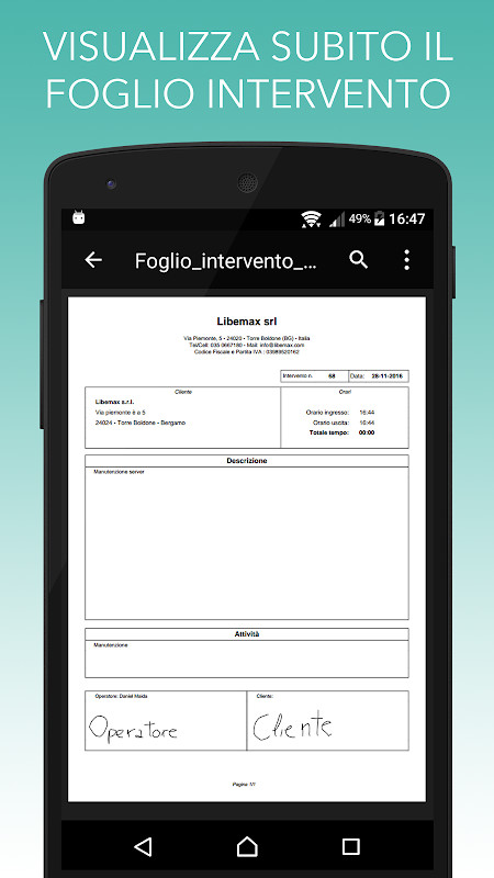Rilevazione Presenze - Clock-in and clock-out screenshot image 1_Popularmodapk.com