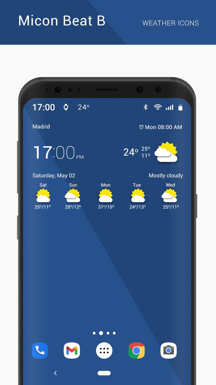 Micon Beat B weather icons screenshot image 7_Popularmodapk.com