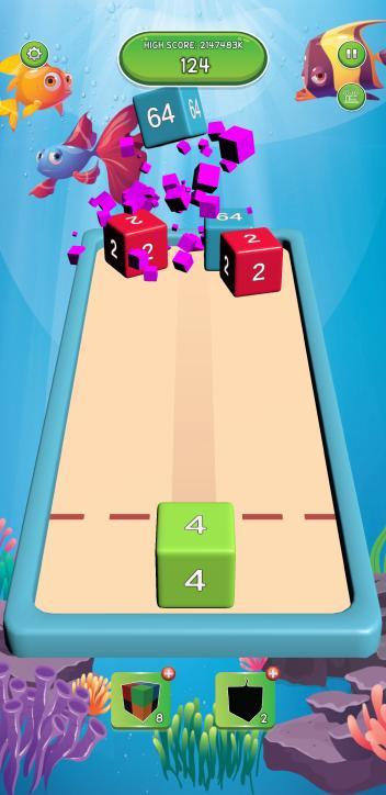 Cube Fusion 2048 3D merge game screenshot image 5_Popularmodapk.com