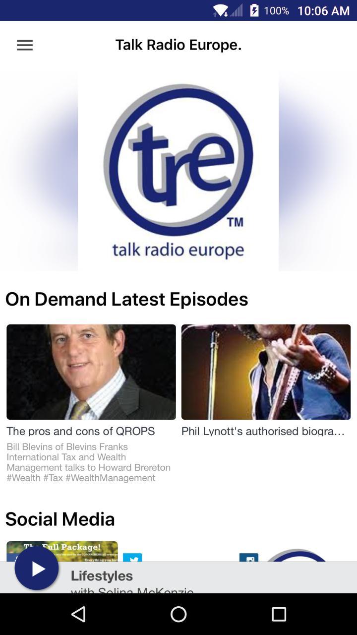Talk Radio Europe screenshot image 1_Popularmodapk.com