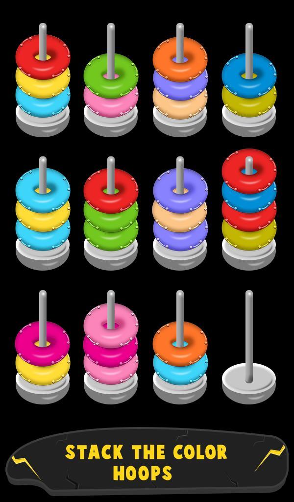 Color Hoop Stack Sort Puzzle screenshot image 4_Popularmodapk.com