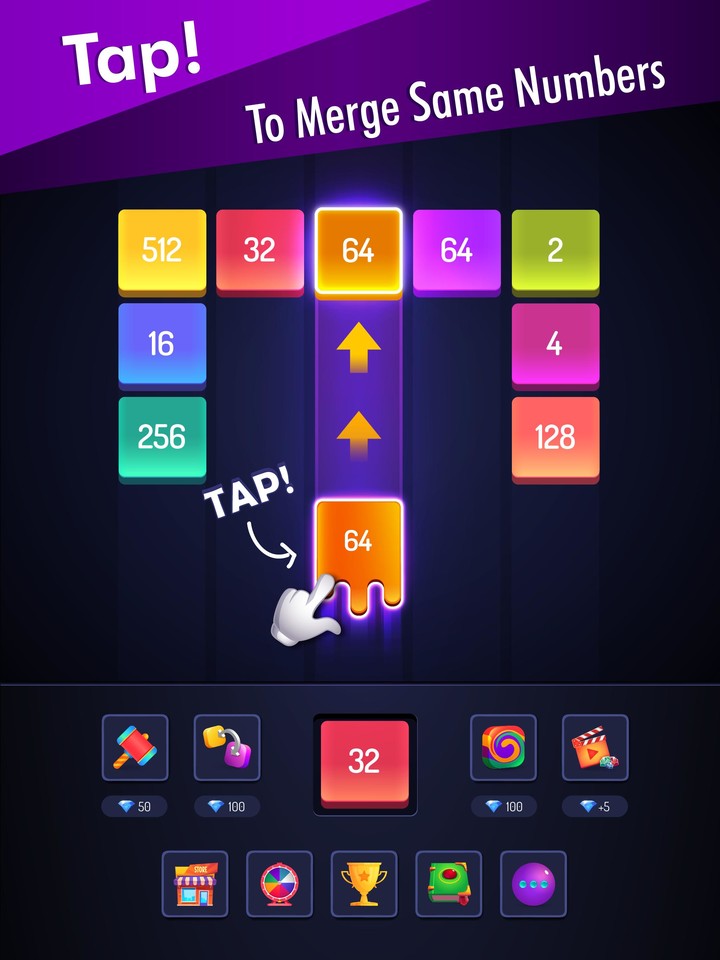BBlocks - Merge Cubes! X2 screenshot image 5_Popularmodapk.com