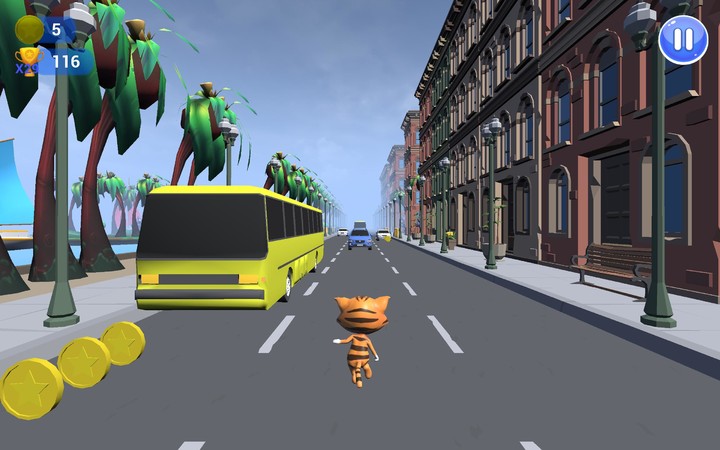 Cat Run - Endless Runner Game screenshot image 16_Popularmodapk.com