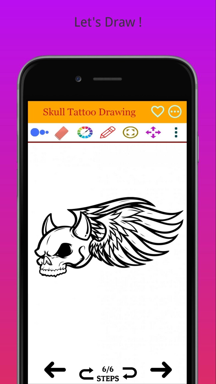 How to Draw Easy Skull Tattoo screenshot image 22_Popularmodapk.com