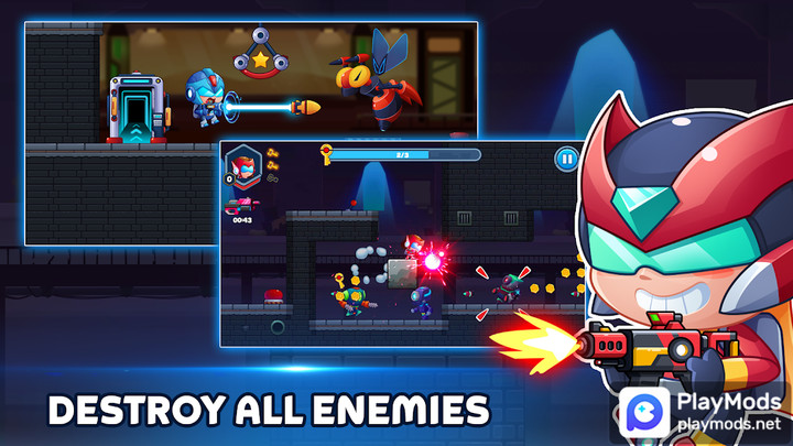 Metal Gun - Cyber Soldier<span>(God Mode)</span> screenshot image 1_Popularmodapk.com