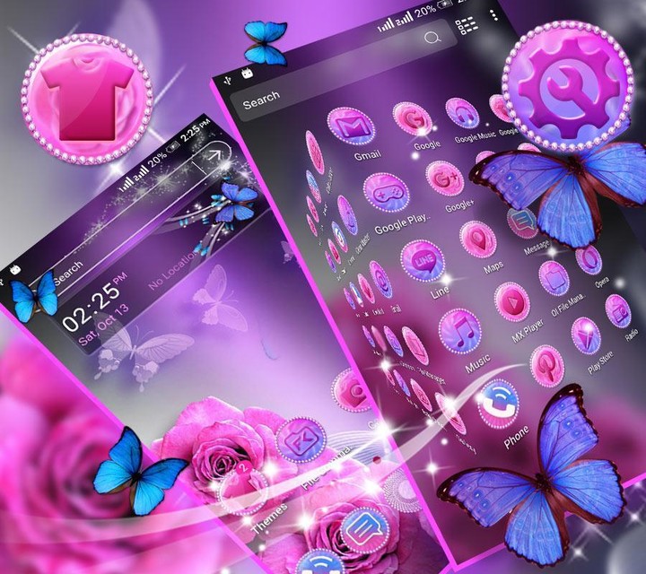 Pink Rose Launcher Theme screenshot image 3_Popularmodapk.com